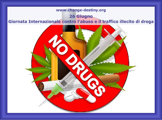 Giornata Internazionale contro l'abuso e il traffico illecito di droga